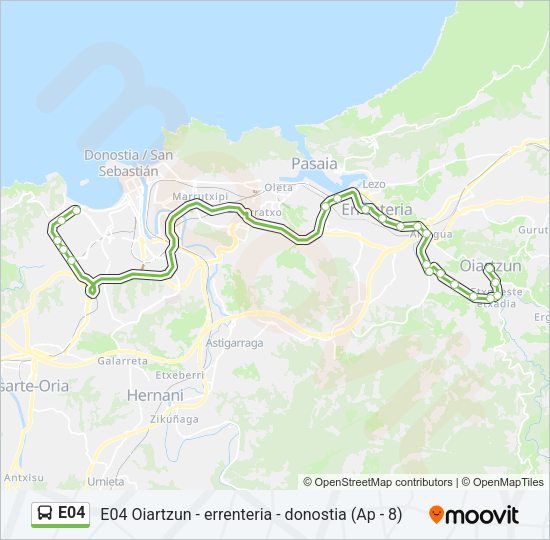 E04 Bus Line Map