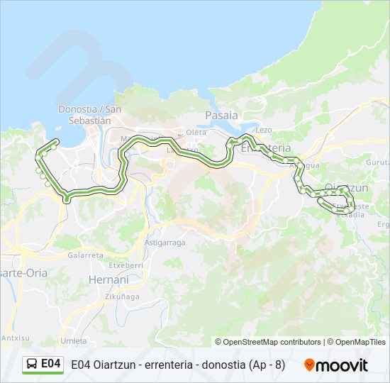 E04 Bus Line Map