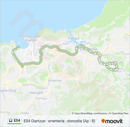E04 Bus Line Map