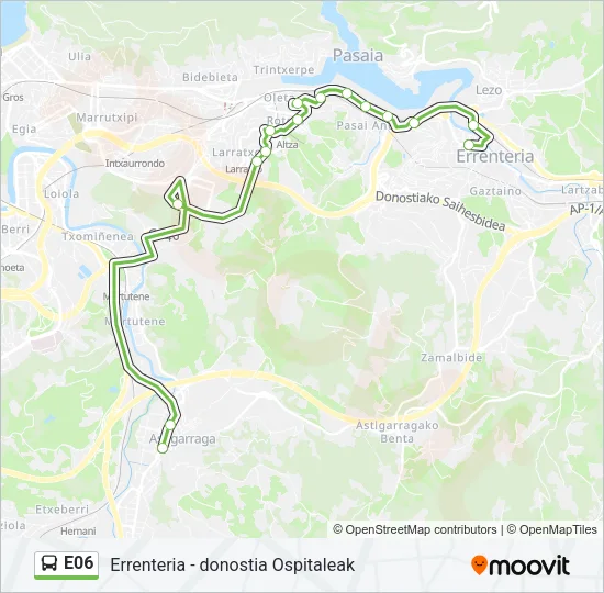 E06 Bus Line Map