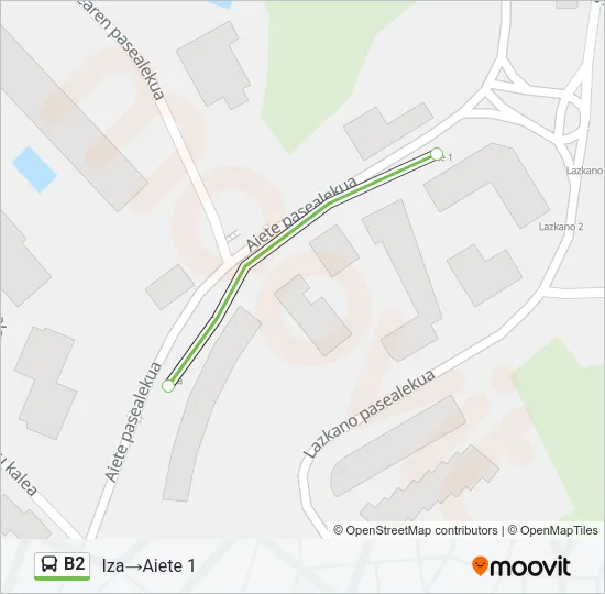 B2 Bus Line Map