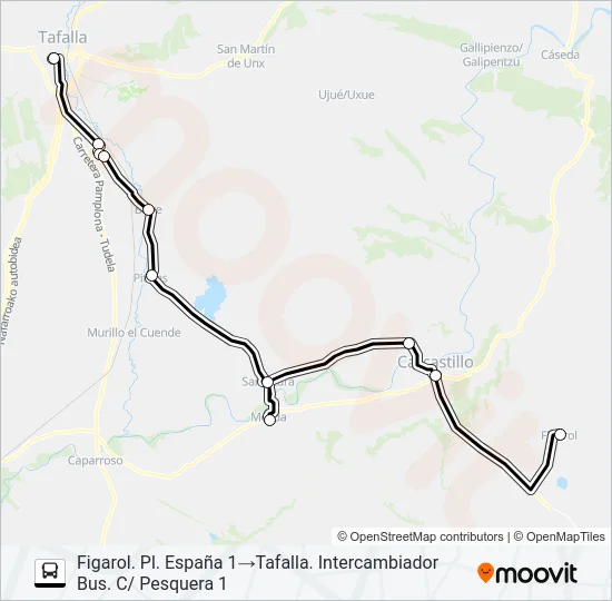 FIGAROL - TAFALLA Bus Line Map