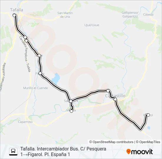 FIGAROL - TAFALLA Bus Line Map