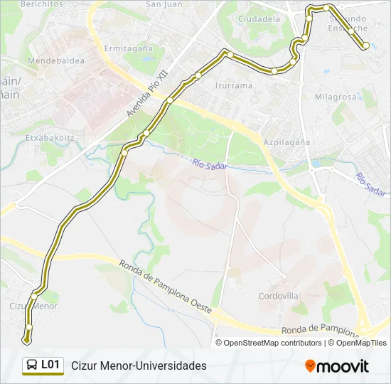 L01 Bus Line Map