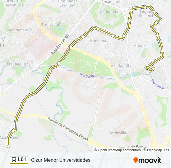 L01 Bus Line Map