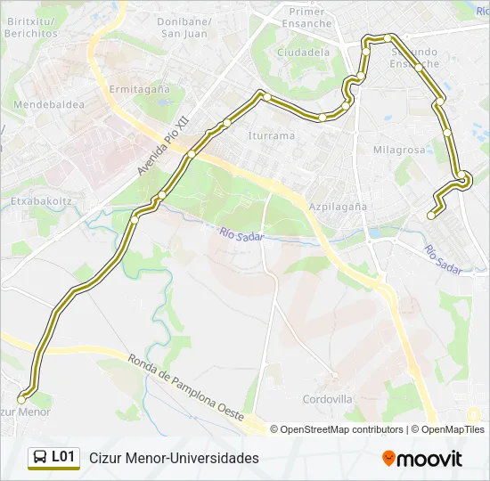 L01 Bus Line Map
