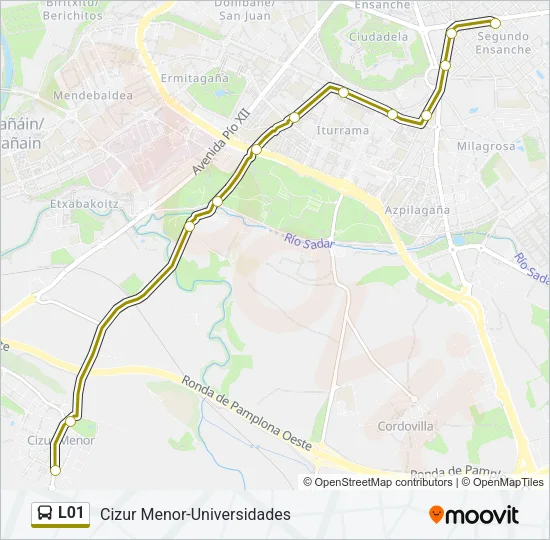 L01 Bus Line Map