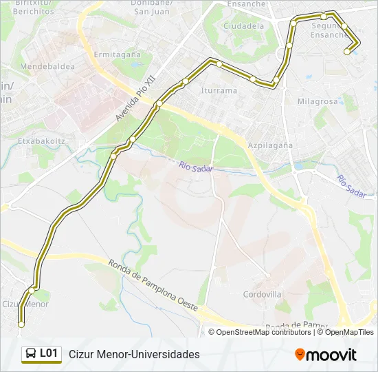 L01 Bus Line Map