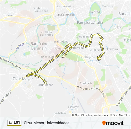 L01 Bus Line Map