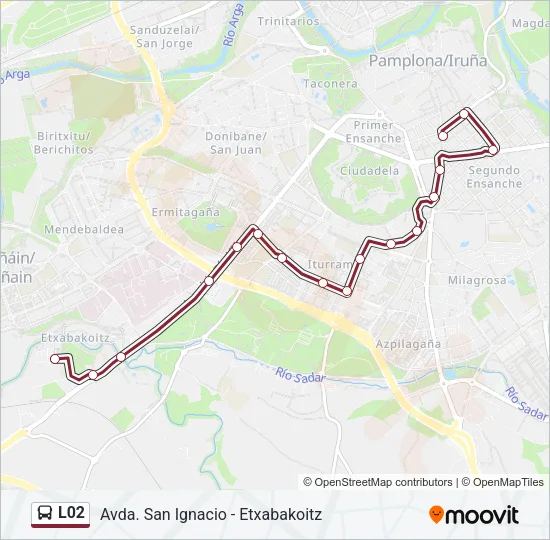 L02 Bus Line Map