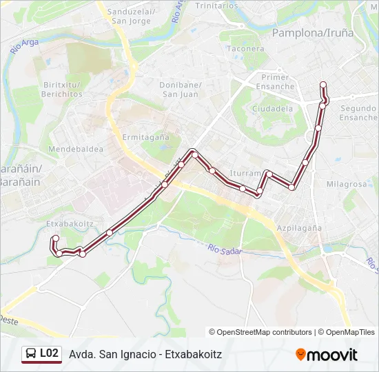 L02 Bus Line Map