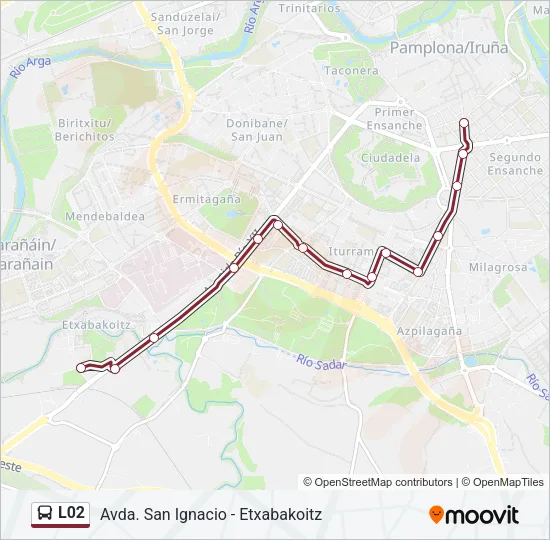 L02 Bus Line Map