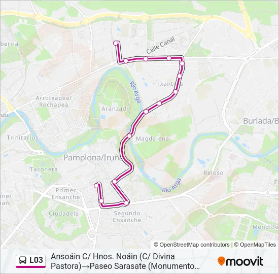 L03 Bus Line Map