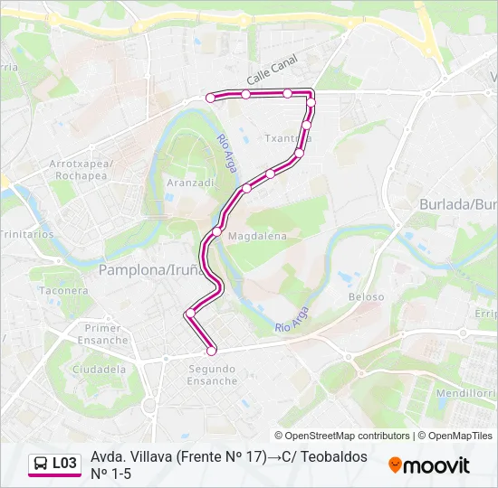 L03 Bus Line Map