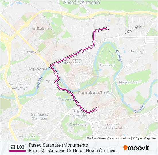 L03 Bus Line Map