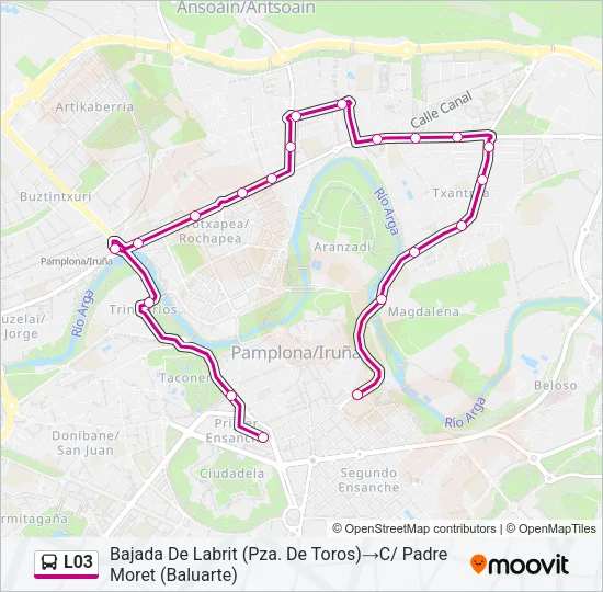 L03 Bus Line Map