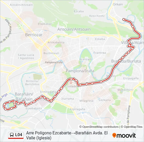 L04 Bus Line Map