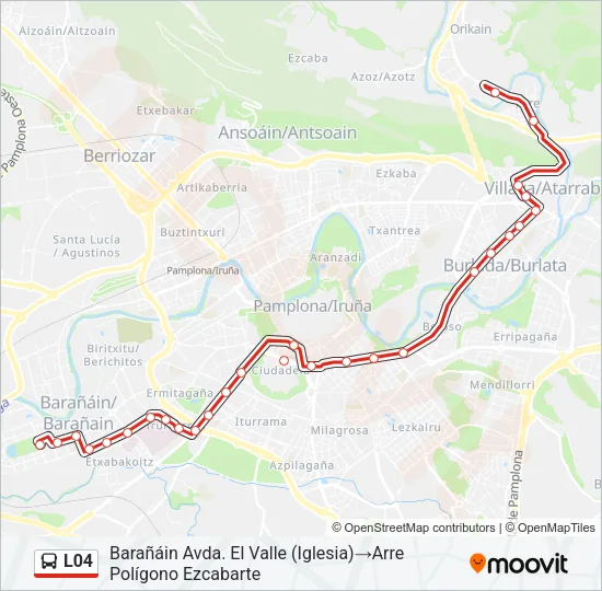 L04 Bus Line Map