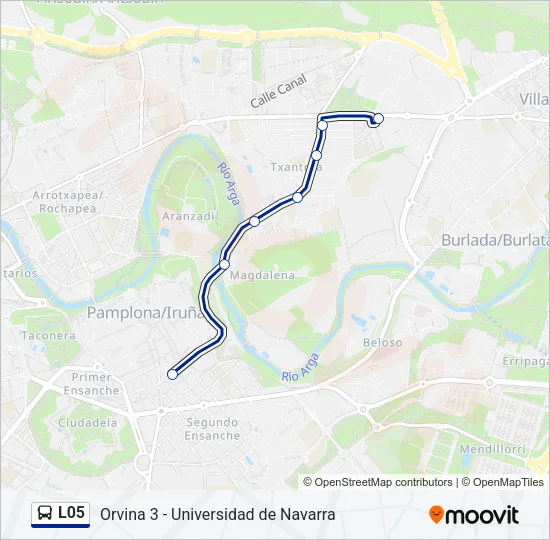L05 Bus Line Map