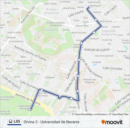 L05 Bus Line Map
