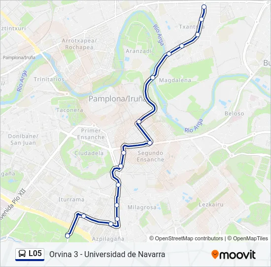 L05 Bus Line Map