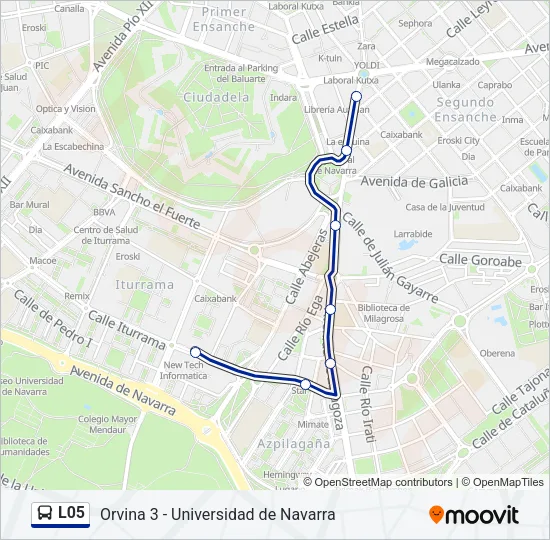 L05 Bus Line Map