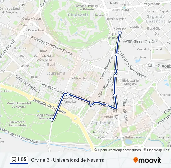 L05 Bus Line Map