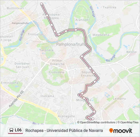 L06 bus Mapa de línia