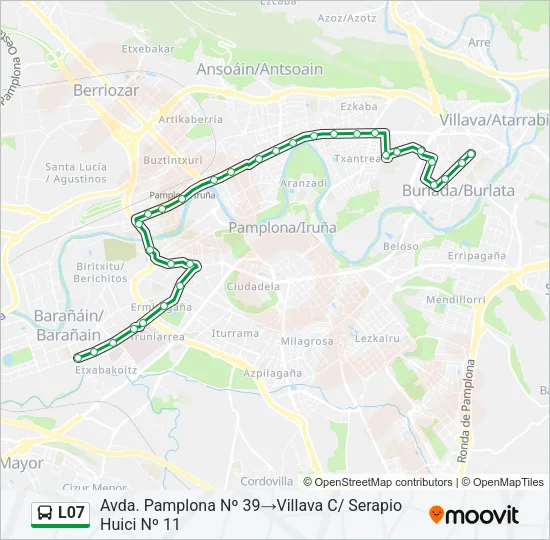 L07 bus Mapa de línia