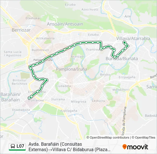 L07 bus Mapa de línia