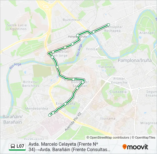 L07 bus Mapa de línia