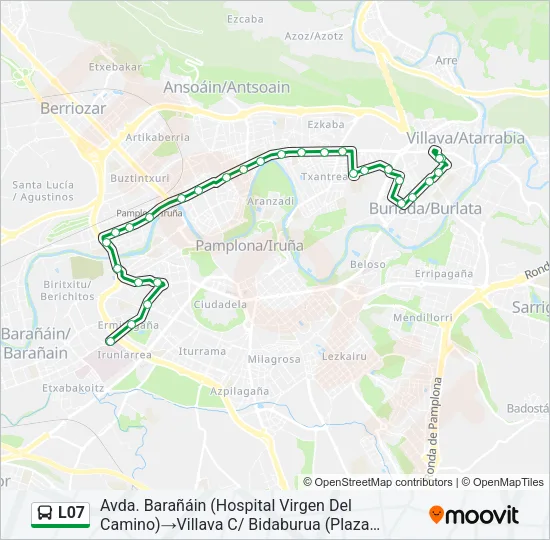 L07 bus Mapa de línia