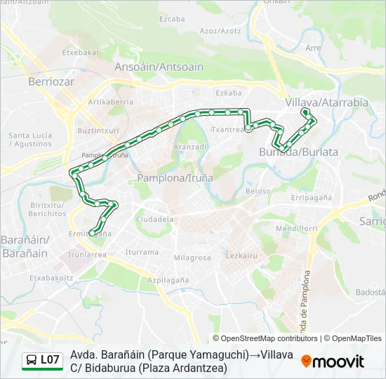 L07 bus Mapa de línia