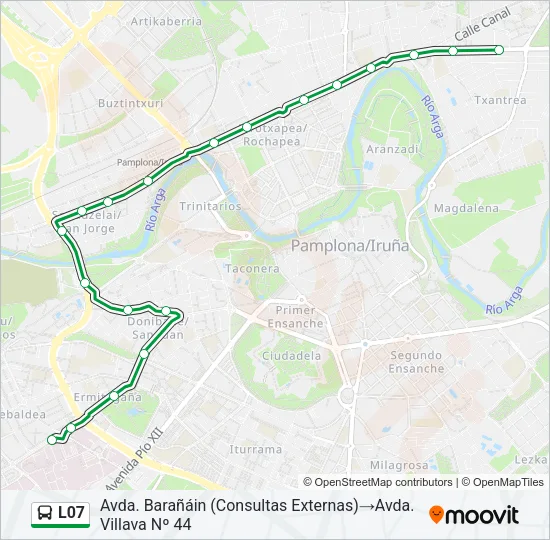 L07 bus Mapa de línia