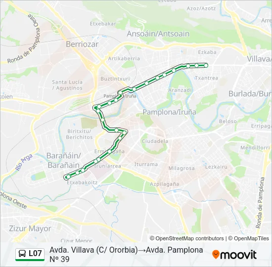 L07 bus Mapa de línia