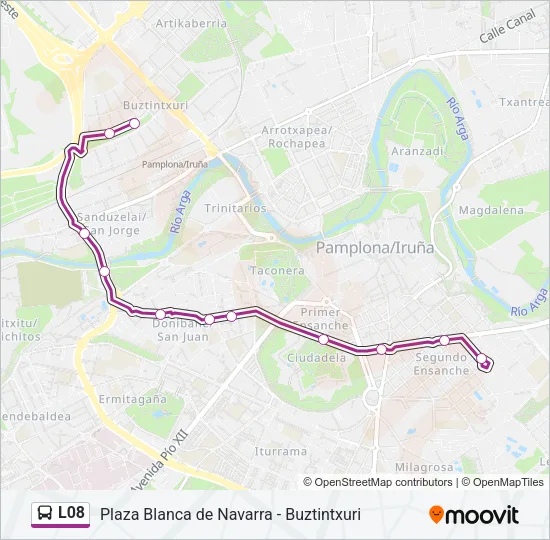 L08 Bus Line Map