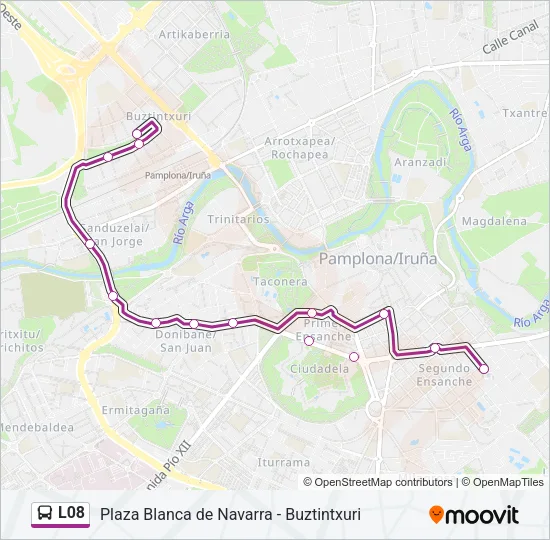 L08 Bus Line Map