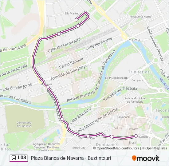 L08 Bus Line Map