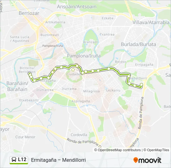 L12 Bus Line Map