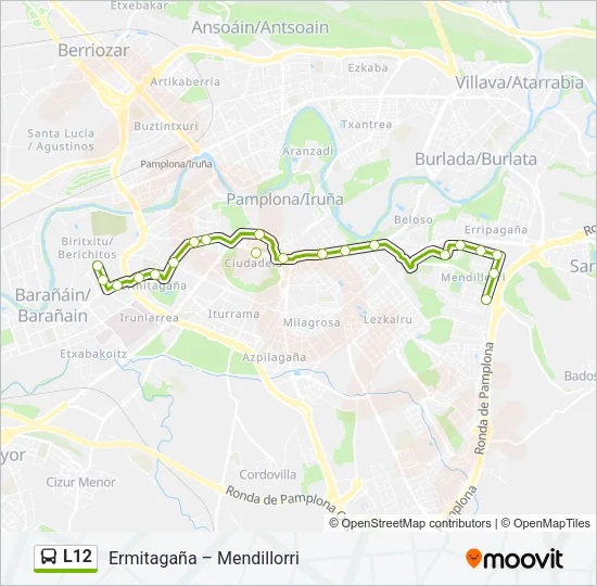 L12 Bus Line Map
