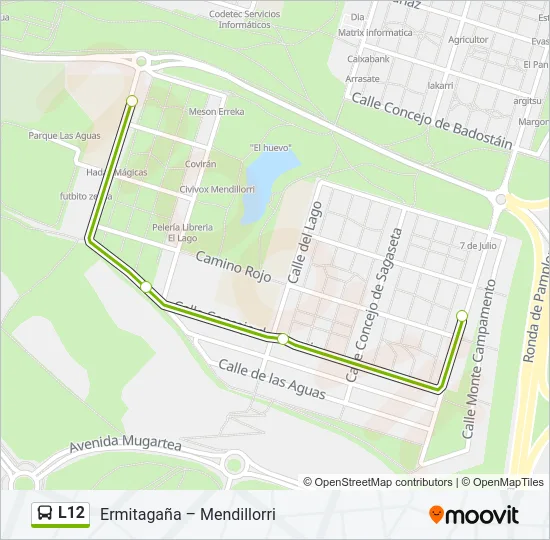 L12 Bus Line Map