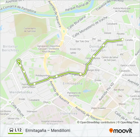 L12 Bus Line Map
