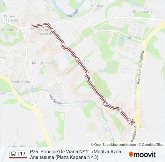 L17 Bus Line Map