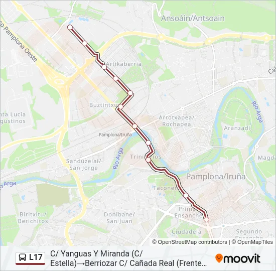 L17 Bus Line Map