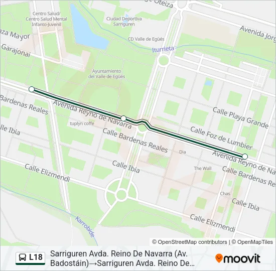 L18 Bus Line Map