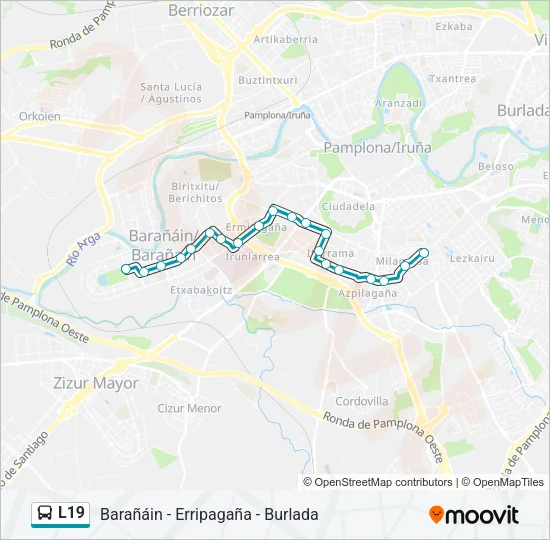 L19 Bus Line Map