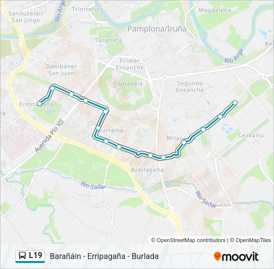 L19 Bus Line Map