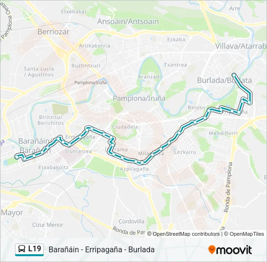 L19 Bus Line Map