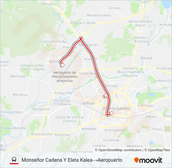 AEROPUERTO Bus Line Map