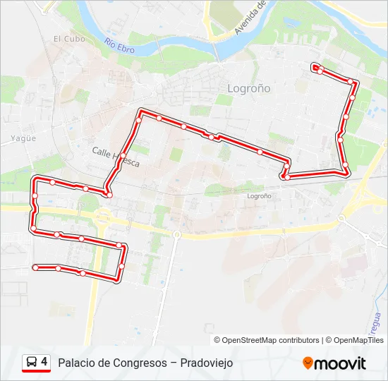 4 Bus Line Map